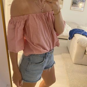 Reformation Off The Shoulder top